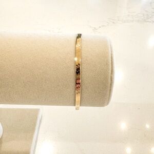 Solid 14k Gold Herringbone Bracelet